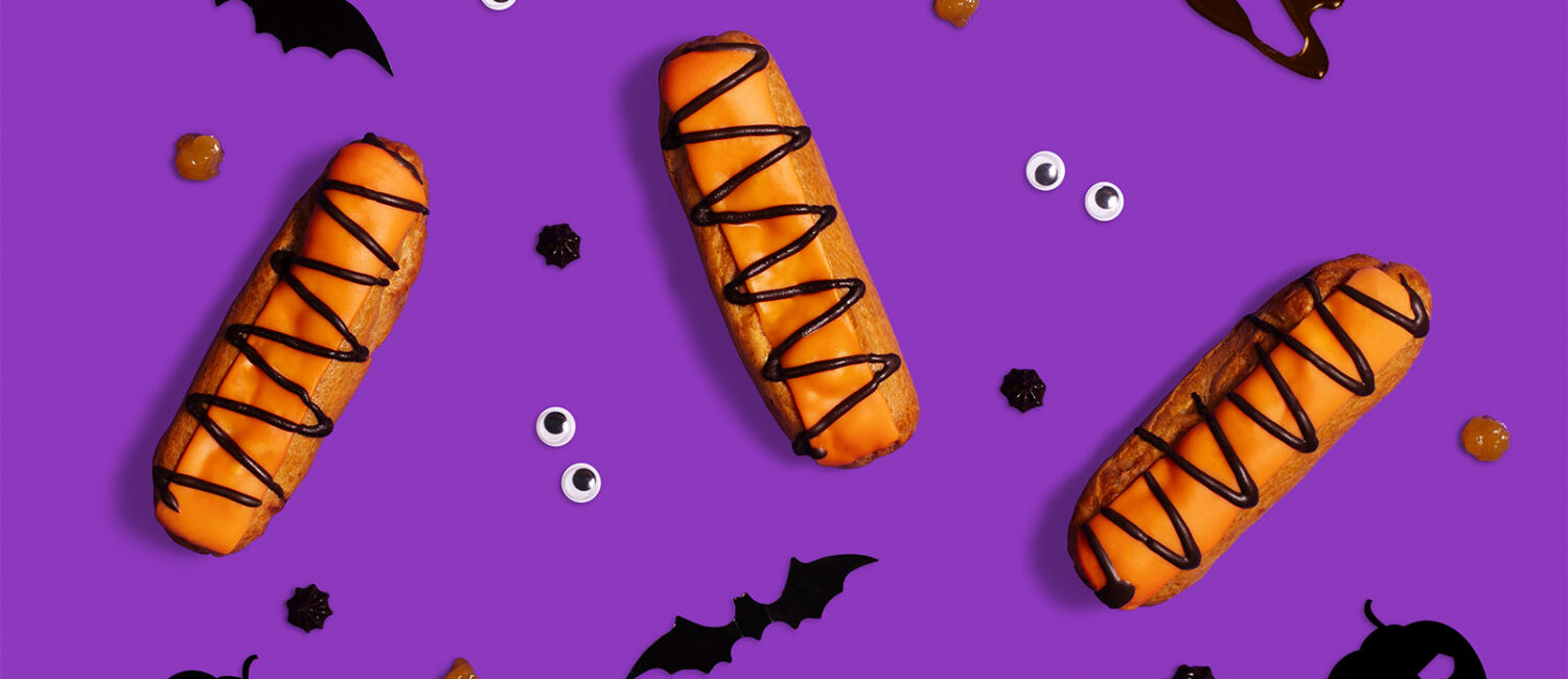 Choc 'N' Orange EScares Halloween Eclairs