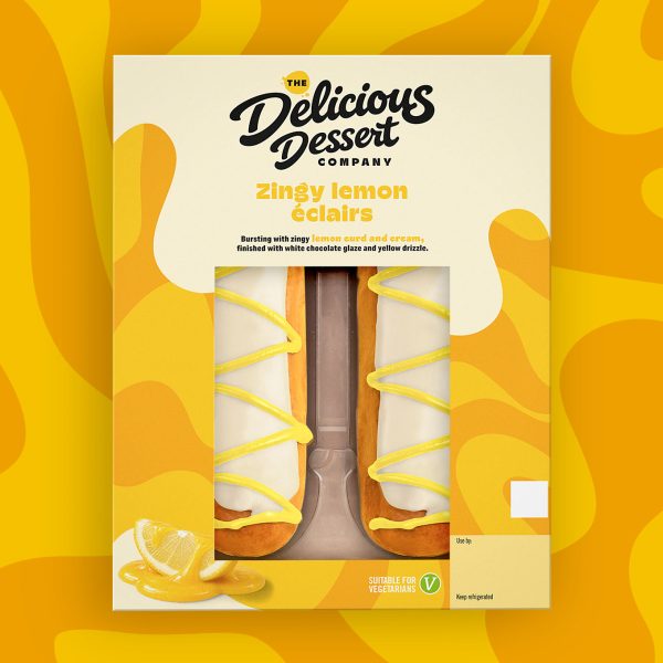 The Delicious Dessert Company Zingy lemon éclairs