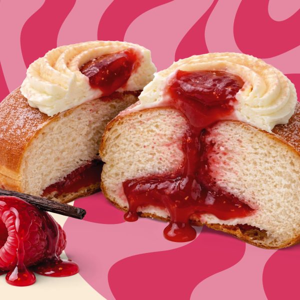 Raspberry & vanilla dream doughnuts