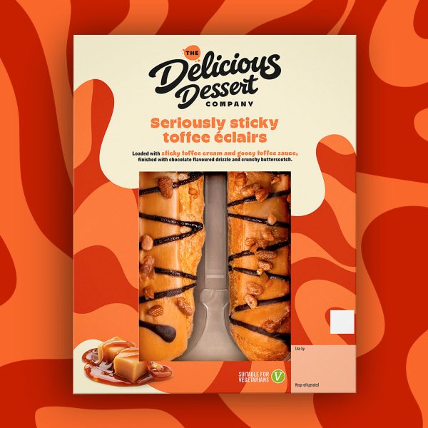 The Delicious Dessert Company Seriously sticky toffee éclairs